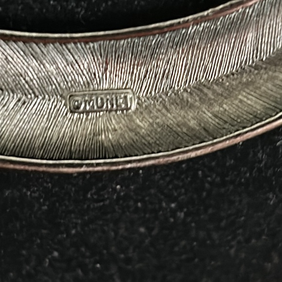 Beautiful vintage art deco Monet enamel snake chain necklace. Signed. - Picture 5 of 7